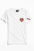 Urban Outfitters Quatre Cent Quinze Heartless Tee,white,s