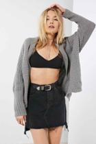 Urban Outfitters Bdg Amelia Shawl-neck Cardigan,grey,l