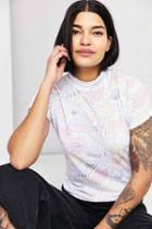 Urban Outfitters Truly Madly Deeply Maddie Mock Neck Tee,novelty,xs