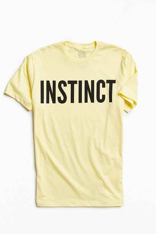 Urban Outfitters Instinct Tee,yellow,xl