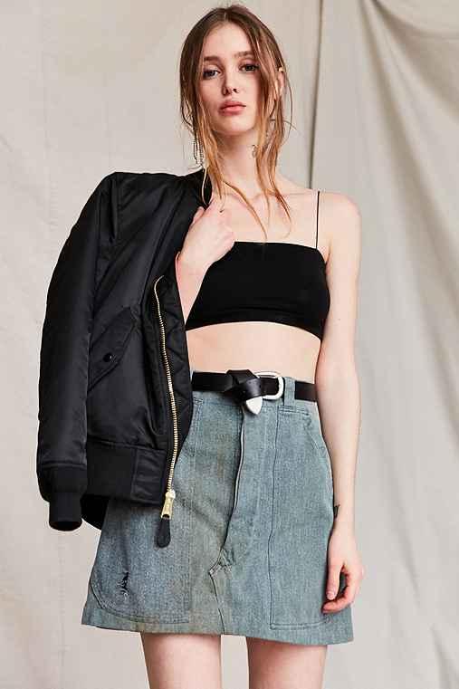 Urban Outfitters Urban Renewal Recycled 1950s Workwear Skirt,grey,s