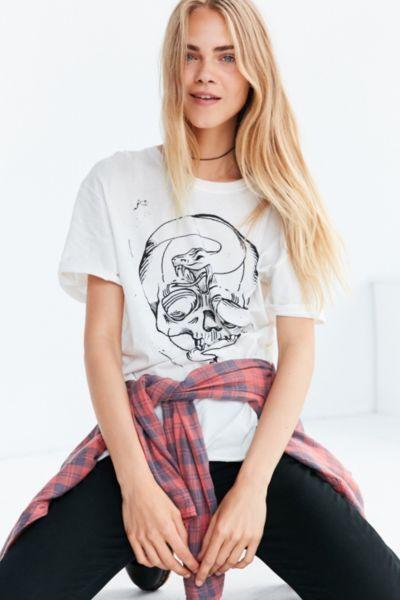 Silence + Noise Skull And Snake Tee