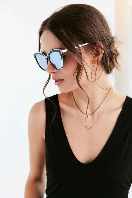Urban Outfitters Quay Every Little Thing Sunglasses,black,one Size