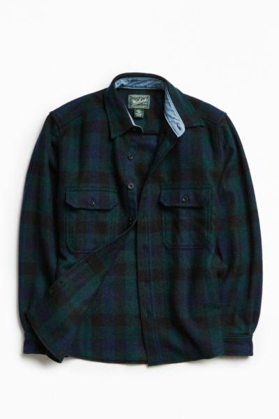 Urban Outfitters Woolrich Wool Buffalo Plaid Button-down Shirt