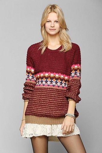 Coincidence & Chance Bright Fair Isle Sweater