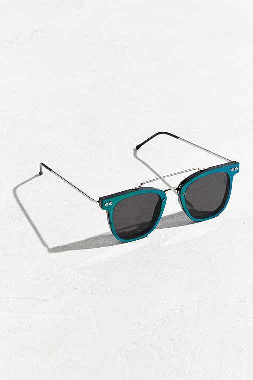 Urban Outfitters Spitfire Ftl Sunglasses,green,one Size