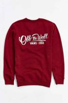 Urban Outfitters Vans Sloat Sweatshirt,maroon,s