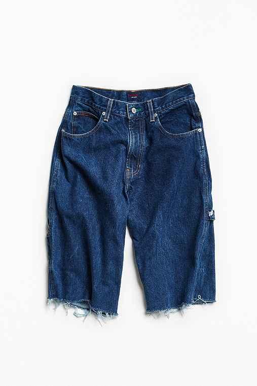 Urban Outfitters Vintage Tommy Hilfiger Cutoff Denim Skate Short,indigo,29