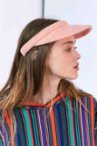 Urban Outfitters Terry Cloth Visor,peach,one Size