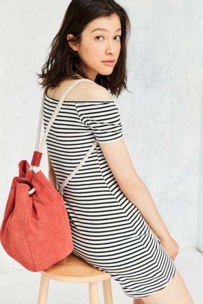 Urban Outfitters Rope Cord Bucket Backpack