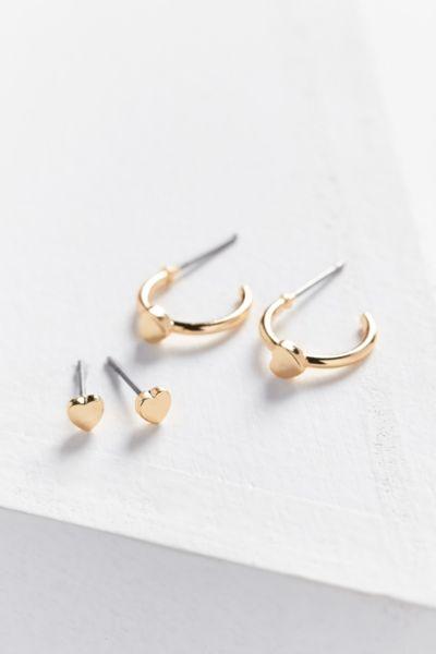 Urban Outfitters Icon Post + Hoop Earring Set