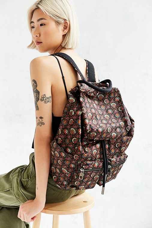 Urban Outfitters Canvas Army Backpack,black,one Size