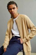 Urban Outfitters Publish Bayard Terry Bomber Sweatshirt,taupe,m