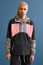 Urban Outfitters Uo '90s Colorblocked Anorak Jacket,pink,xs