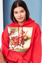 Urban Outfitters Stone Temple Pilots Hoodie Sweatshirt,red,s