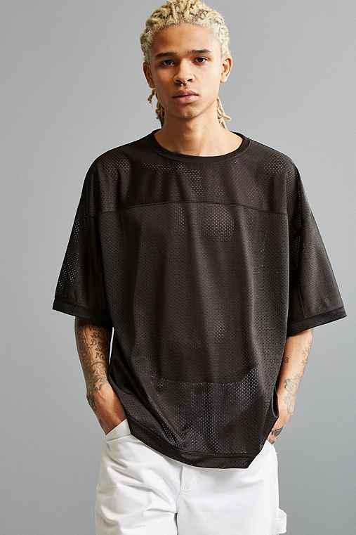 Urban Outfitters Uo Tailgate Mesh Football Tee,black,m