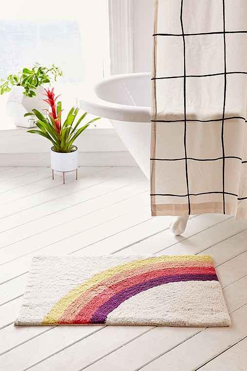 Urban Outfitters Rainbow Bath Mat,multi,one Size