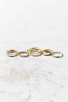 Urban Outfitters Simple Ring Pack,gold,s/m