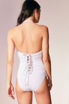 Urban Outfitters Out From Under Blake Lace-up One-piece Swimsuit