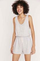 Urban Outfitters Michelle By Comune Sweatshirt Romper,light Grey,l