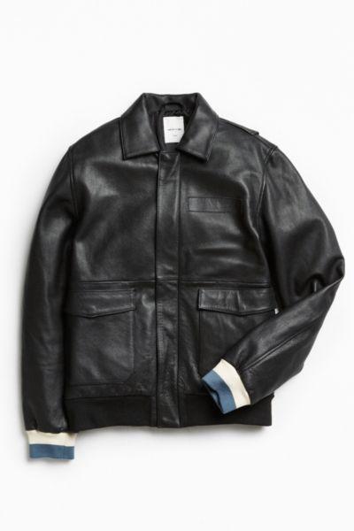 Wood Wood Dean Leather Jacket