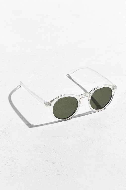 Urban Outfitters Plastic Round Sunglasses,clear,one Size