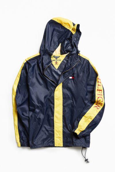 Urban Outfitters Vintage Vintage Tommy Hilfiger Navy + Yellow '90s Prep Sport Windbreaker Jacket
