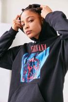 Urban Outfitters Nirvana Sliver Hoodie Sweatshirt,black,s