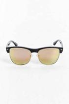 Urban Outfitters Large Half-frame Sunglasses,black,one Size