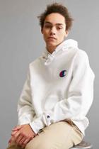 Urban Outfitters Champion Reverse Weave Big C Hoodie Sweatshirt,white,s
