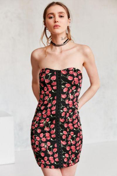 Urban Outfitters Cooperative Cherrilynn Hook + Eye Strapless Dress
