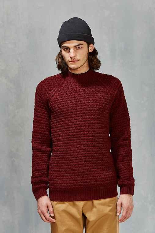 Urban Outfitters Native Youth Oversized Sweater,maroon,xl
