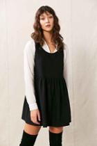 Urban Outfitters Urban Renewal Remade Wool Babydoll Dress,black,m