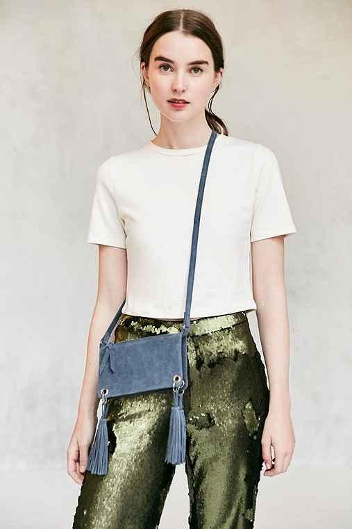 Urban Outfitters Lucca Ring Crossbody Bag,blue,one Size