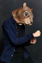 Urban Outfitters Squirrel Mask,brown,one Size