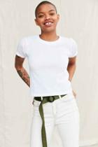 Urban Outfitters Vintage Waffle Thermal Top,white,m