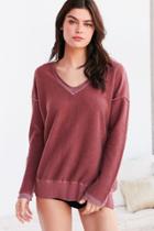 Urban Outfitters Truly Madly Deeply V-neck Pullover Sweatshirt