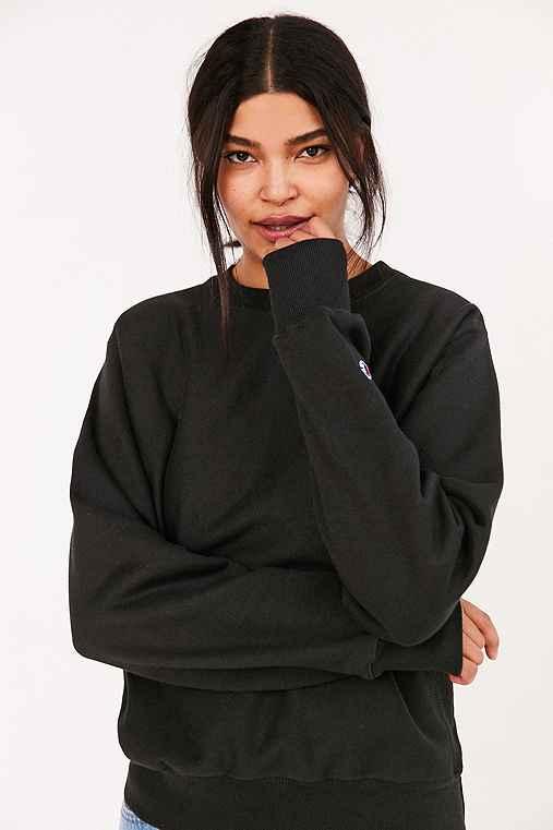 Urban Outfitters Champion Reverse Weave Crew-neck Sweatshirt,black,m
