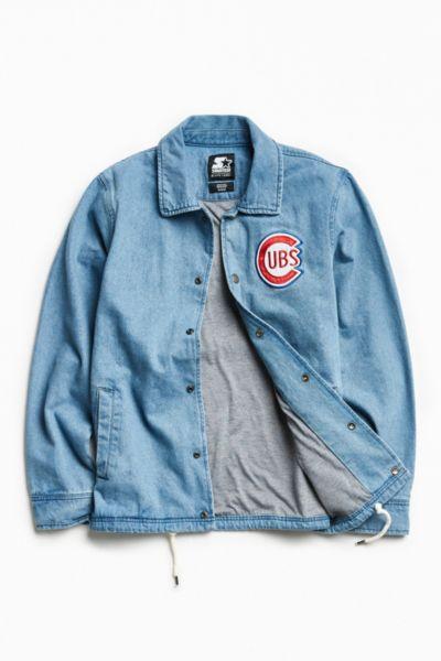 Starter X Uo Mlb Chicago Denim Coach Jacket