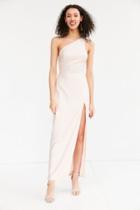 Urban Outfitters Silence + Noise Metallic One-shoulder Maxi Dress