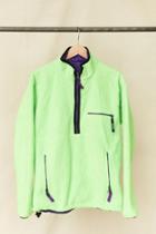 Urban Outfitters Vintage Patagonia Lime Green Fleece Pullover Jacket