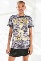 Urban Outfitters Death Row Records Gold Foil Tie-dye Tee,black Multi,l