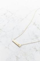 Urban Outfitters Initial Bar Necklace