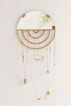 Urban Outfitters Aimee Jewelry Storage Hanging Mirror,bronze,one Size