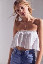 Faithfull The Brand Suns Out Strapless Cropped Top