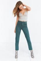 Urban Outfitters Bdg Girlfriend Monochrome High-rise Jean - Green