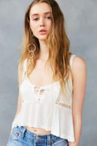 Urban Outfitters Kimchi Blue Charley Babydoll Cropped Cami