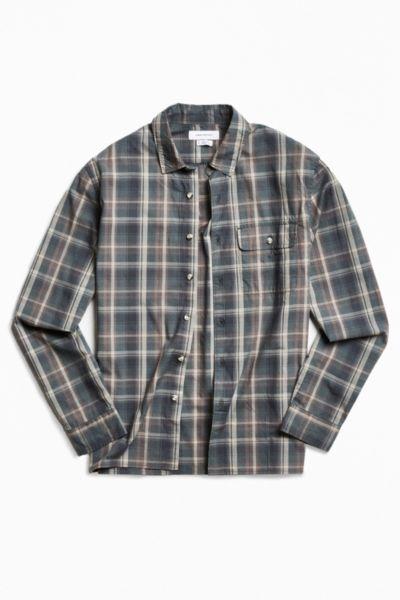 Urban Outfitters Uo Gas Station Plaid Button-down Shirt