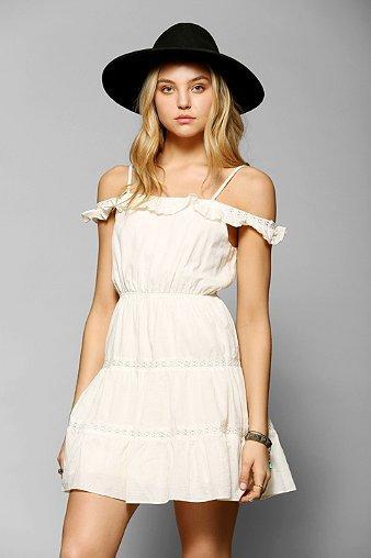 Staring At Stars Off-the-shoulder Ruffle-top Dress