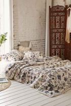 Urban Outfitters Plum & Bow Scattered Flowers Duvet Cover,cream,full/queen